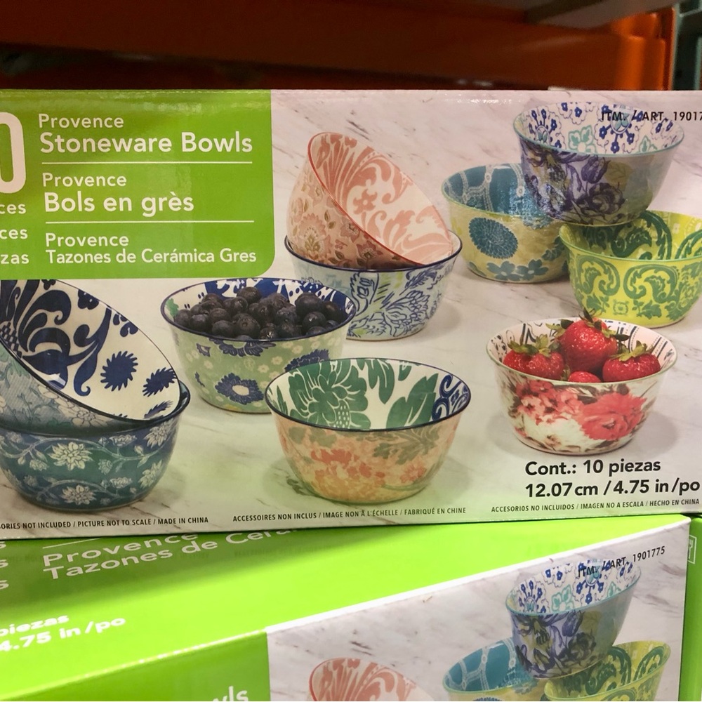 10 Pieces Provence Stoneware Bowls